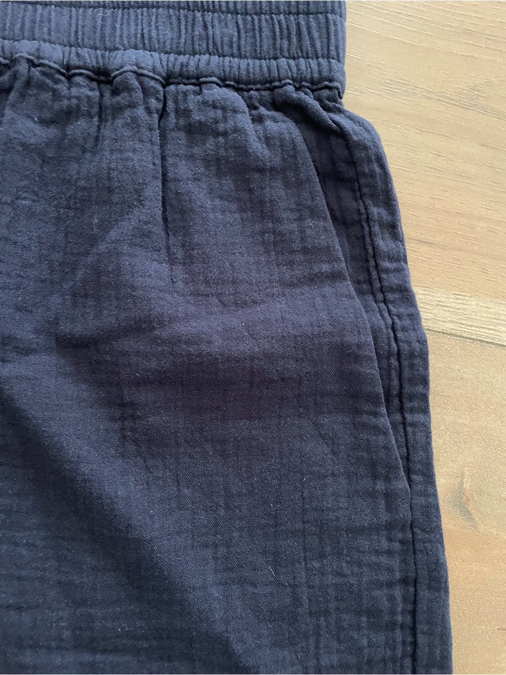 Boden Pull On Double Cloth Shorts, Navy, Size 8 - Picture 3 of 6
